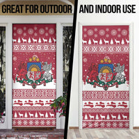 Latvia Christmas Door Cover Priecigus Ziemassvetkus - Wonder Print Shop
