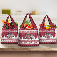 Latvia Christmas Grocery Bag Priecigus Ziemassvetkus - Wonder Print Shop