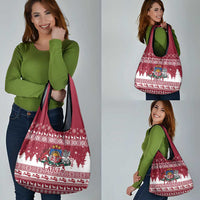 Latvia Christmas Grocery Bag Priecigus Ziemassvetkus - Wonder Print Shop