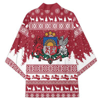 Latvia Christmas Kimono Priecigus Ziemassvetkus - Wonder Print Shop