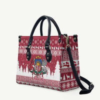 Latvia Christmas Leather Bag Priecigus Ziemassvetkus - Wonder Print Shop