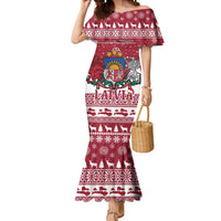 Latvia Christmas Mermaid Dress Priecigus Ziemassvetkus - Wonder Print Shop