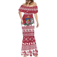 Latvia Christmas Mermaid Dress Priecigus Ziemassvetkus - Wonder Print Shop