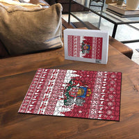 Latvia Christmas Puzzle Priecigus Ziemassvetkus - Wonder Print Shop
