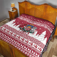 Latvia Christmas Quilt Priecigus Ziemassvetkus - Wonder Print Shop