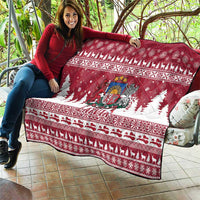 Latvia Christmas Quilt Priecigus Ziemassvetkus - Wonder Print Shop