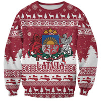 Latvia Christmas Sweatshirt Priecigus Ziemassvetkus - Wonder Print Shop