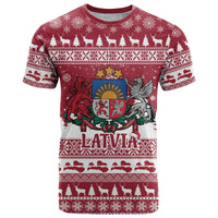 Latvia Christmas T Shirt Priecigus Ziemassvetkus - Wonder Print Shop