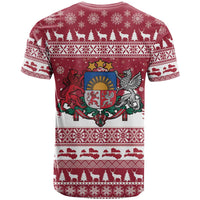 Latvia Christmas T Shirt Priecigus Ziemassvetkus - Wonder Print Shop