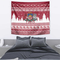 Latvia Christmas Tapestry Priecigus Ziemassvetkus - Wonder Print Shop