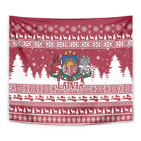 Latvia Christmas Tapestry Priecigus Ziemassvetkus - Wonder Print Shop