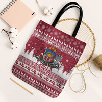 Latvia Christmas Tote Bag Priecigus Ziemassvetkus - Wonder Print Shop