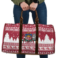 Latvia Christmas Travel Bag Priecigus Ziemassvetkus - Wonder Print Shop