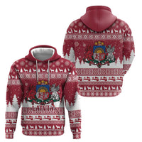 Latvia Christmas Zip Hoodie Priecigus Ziemassvetkus - Wonder Print Shop