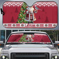 Latvia Christmas Auto Sun Shade Ziemassvetku Vecitis Christmas Pattern - Wonder Print Shop