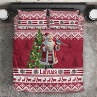 Latvia Christmas Bedding Set Ziemassvetku Vecitis Christmas Pattern - Wonder Print Shop