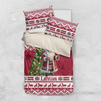 Latvia Christmas Bedding Set Ziemassvetku Vecitis Christmas Pattern - Wonder Print Shop