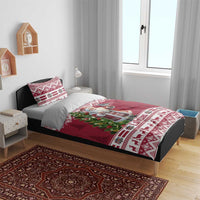 Latvia Christmas Bedding Set Ziemassvetku Vecitis Christmas Pattern - Wonder Print Shop