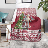 Latvia Christmas Blanket Ziemassvetku Vecitis Christmas Pattern - Wonder Print Shop