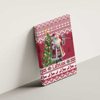 Latvia Christmas Canvas Wall Art Ziemassvetku Vecitis Christmas Pattern - Wonder Print Shop