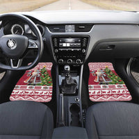 Latvia Christmas Car Mats Ziemassvetku Vecitis Christmas Pattern - Wonder Print Shop