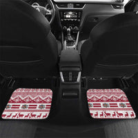 Latvia Christmas Car Mats Ziemassvetku Vecitis Christmas Pattern - Wonder Print Shop