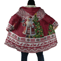 Latvia Christmas Cloak Ziemassvetku Vecitis Christmas Pattern - Wonder Print Shop