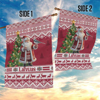 Latvia Christmas Garden Flag Ziemassvetku Vecitis Christmas Pattern - Wonder Print Shop