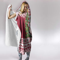 Latvia Christmas Hooded Blanket Ziemassvetku Vecitis Christmas Pattern - Wonder Print Shop