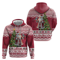 Latvia Christmas Hoodie Ziemassvetku Vecitis Christmas Pattern - Wonder Print Shop