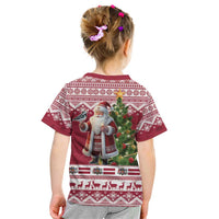 Latvia Christmas Kid T Shirt Ziemassvetku Vecitis Christmas Pattern - Wonder Print Shop