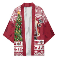 Latvia Christmas Kimono Ziemassvetku Vecitis Christmas Pattern - Wonder Print Shop