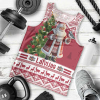 Latvia Christmas Men Tank Top Ziemassvetku Vecitis Christmas Pattern - Wonder Print Shop