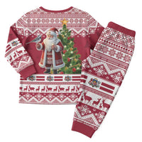 Latvia Christmas Pajama Set Ziemassvetku Vecitis Christmas Pattern - Wonder Print Shop