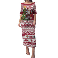 Latvia Christmas Puletasi Ziemassvetku Vecitis Christmas Pattern - Wonder Print Shop