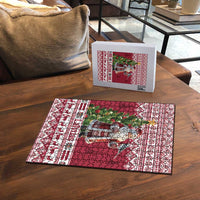 Latvia Christmas Puzzle Ziemassvetku Vecitis Christmas Pattern - Wonder Print Shop