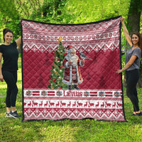 Latvia Christmas Quilt Ziemassvetku Vecitis Christmas Pattern - Wonder Print Shop
