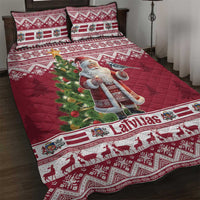 Latvia Christmas Quilt Bed Set Ziemassvetku Vecitis Christmas Pattern - Wonder Print Shop