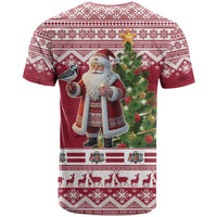 Latvia Christmas T Shirt Ziemassvetku Vecitis Christmas Pattern - Wonder Print Shop