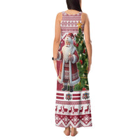 Latvia Christmas Tank Maxi Dress Ziemassvetku Vecitis Christmas Pattern - Wonder Print Shop