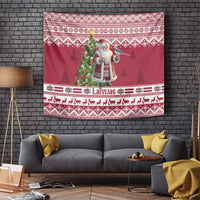 Latvia Christmas Tapestry Ziemassvetku Vecitis Christmas Pattern - Wonder Print Shop