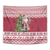 Latvia Christmas Tapestry Ziemassvetku Vecitis Christmas Pattern - Wonder Print Shop
