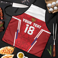 Custom Russia Football Apron Red Eagle Spirit - Wonder Print Shop