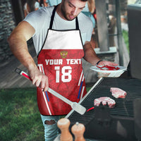Custom Russia Football Apron Red Eagle Spirit - Wonder Print Shop