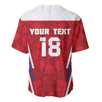 Custom Russia Football Baseball Jersey Red Eagle Spirit - Wonder Print Shop