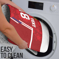 Custom Russia Football Bathroom Set Red Eagle Spirit - Wonder Print Shop