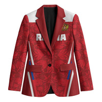 Custom Russia Football Blazer Red Eagle Spirit - Wonder Print Shop