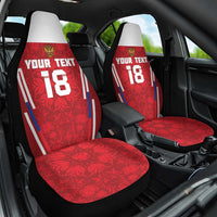 Custom Russia Football Car Seat Cover Red Eagle Spirit - Wonder Print Shop