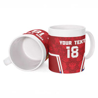 Custom Russia Football Ceramic Mug Red Eagle Spirit - Wonder Print Shop