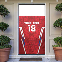 Custom Russia Football Door Cover Red Eagle Spirit - Wonder Print Shop
